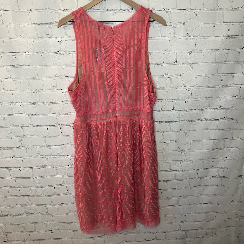 Rebel Wilson x Angels Embroidered Mesh Empire Waist Dress Confetti Size 1X NWT - Picture 5 of 13